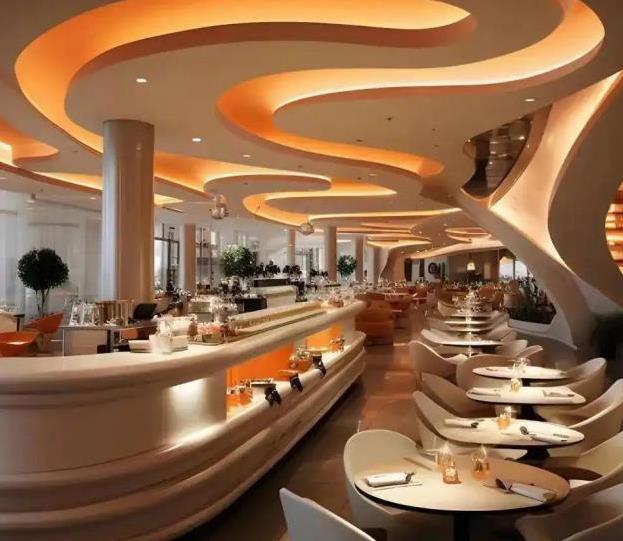 這么棒的餐飲店裝修效果圖案例，你不想看看嗎？