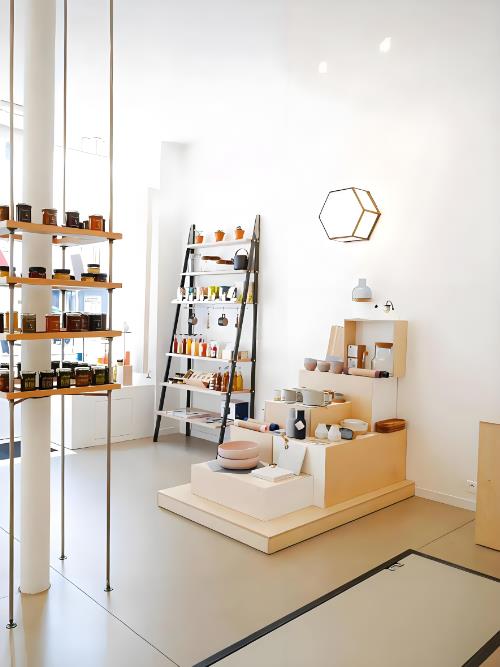 甜品店裝修設(shè)計(jì)，清新ins風(fēng)原木系咖啡甜品店