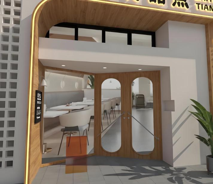甜品店門(mén)頭裝修效果圖